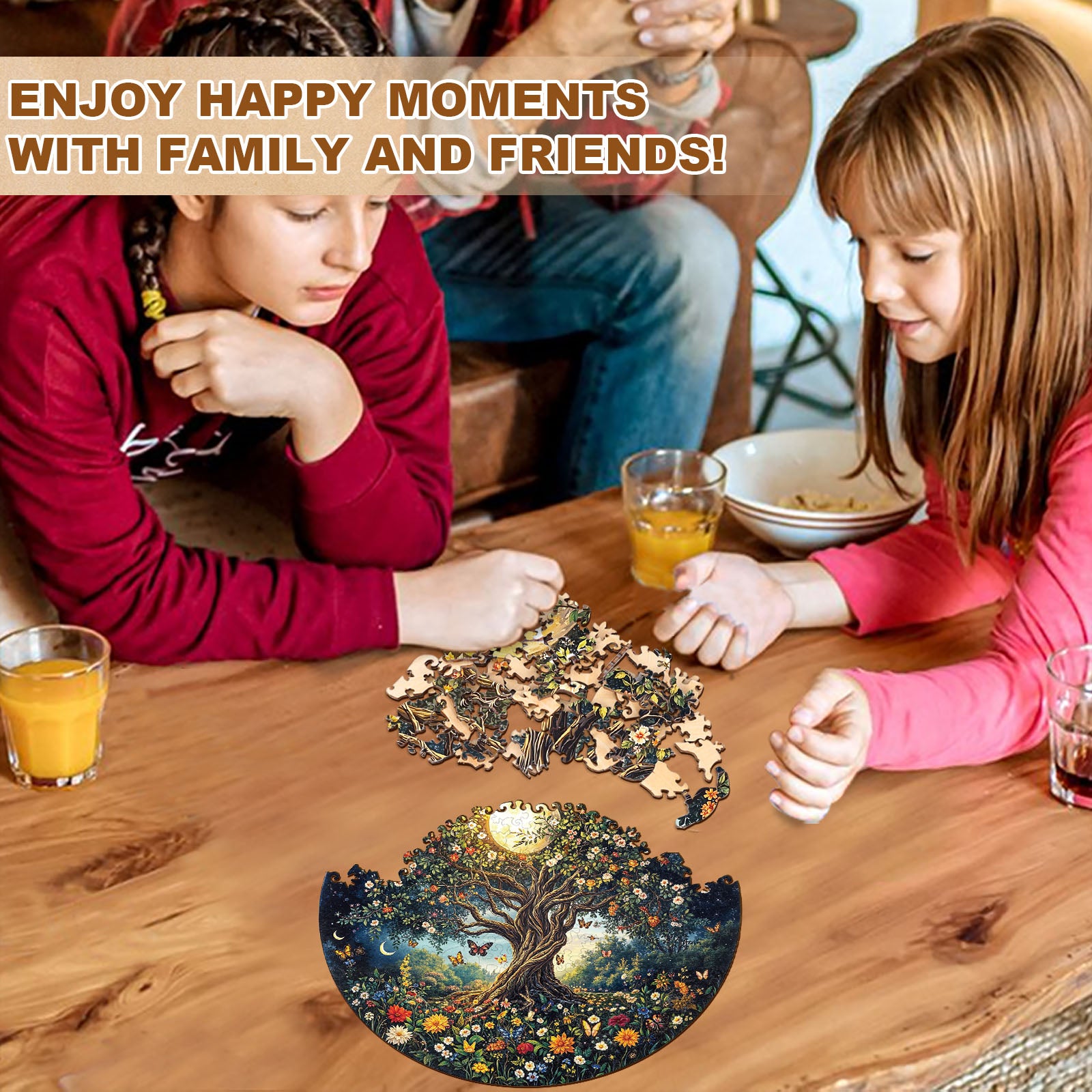 Bohemian Tree of Life Wooden Jigsaw Puzzle