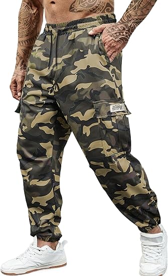 Men's Multi - Pocket Streetwear Cargo Pants - Rugged Durable Construction