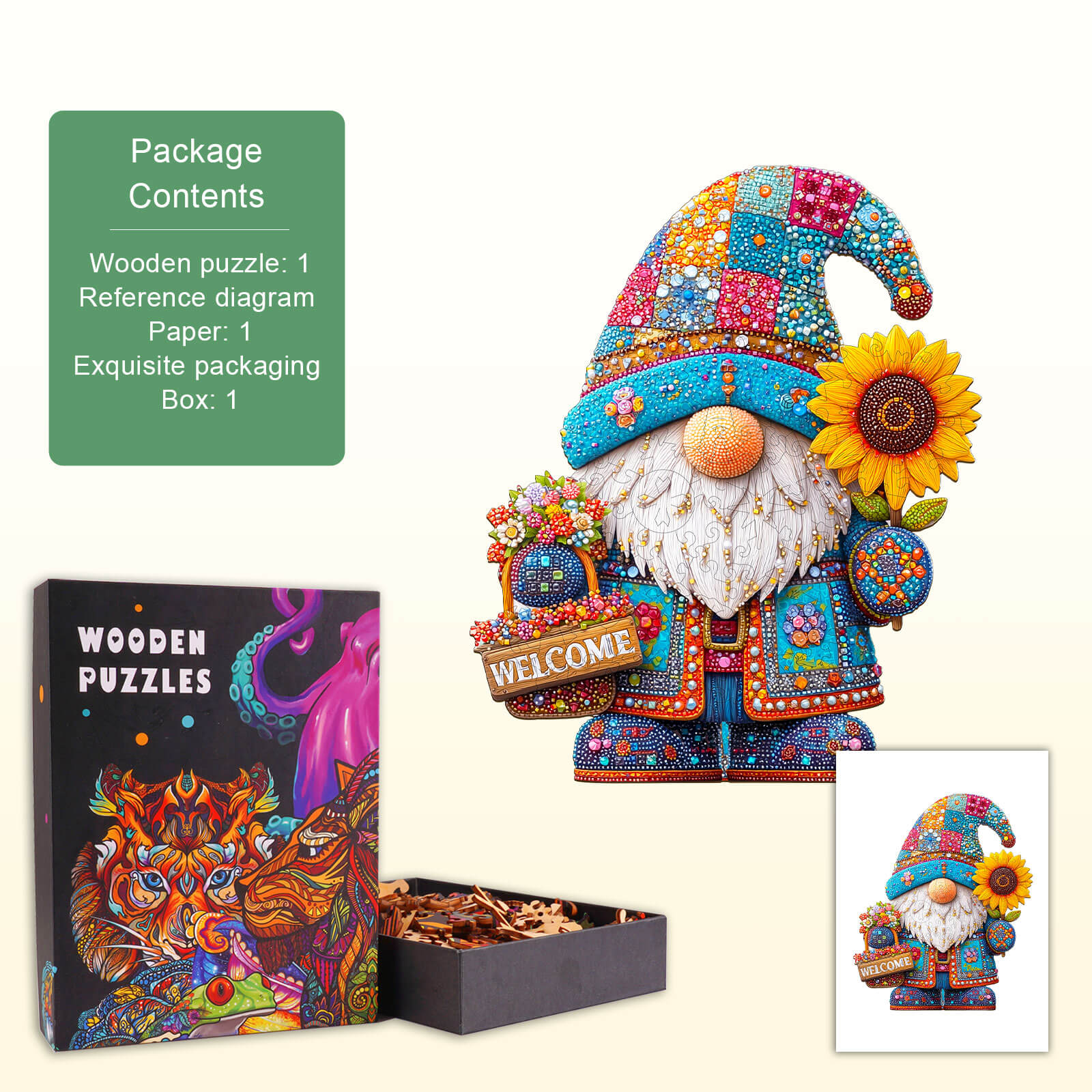 Gem Goblin Wooden Jigsaw Puzzle