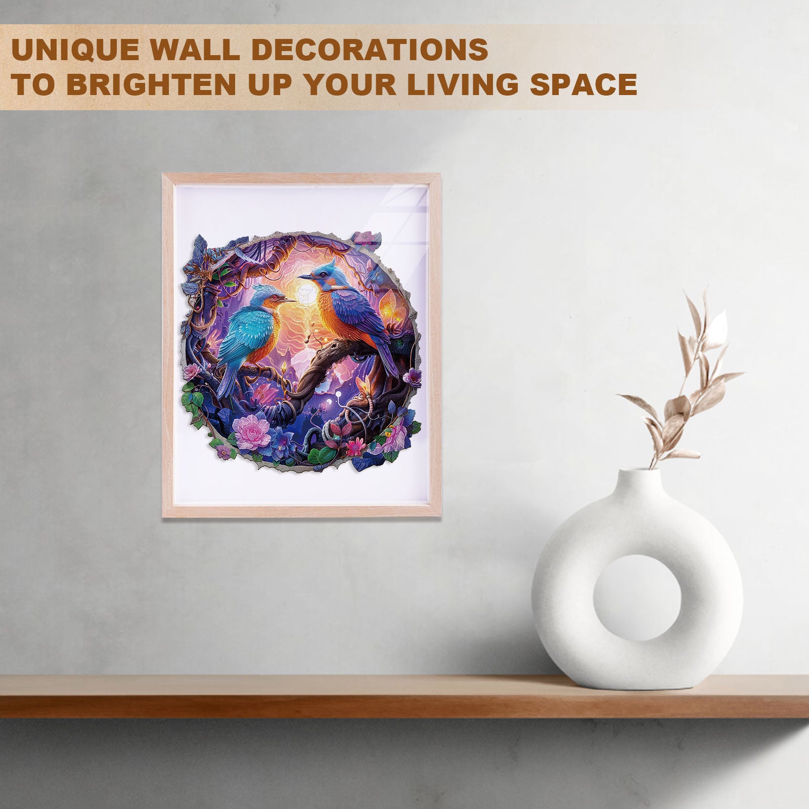 Twilight Plumage Wooden Jigsaw Puzzle