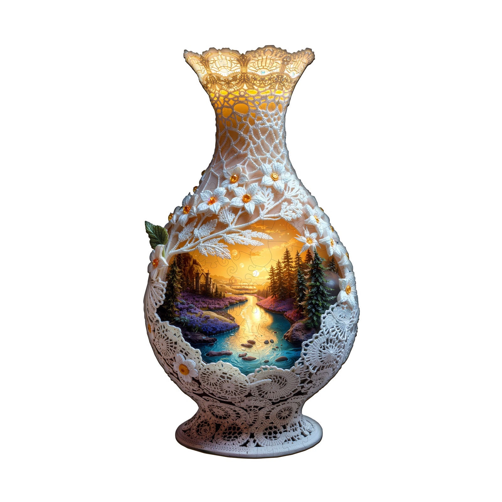 Woven Scenery Wooden Jigsaw Puzzle