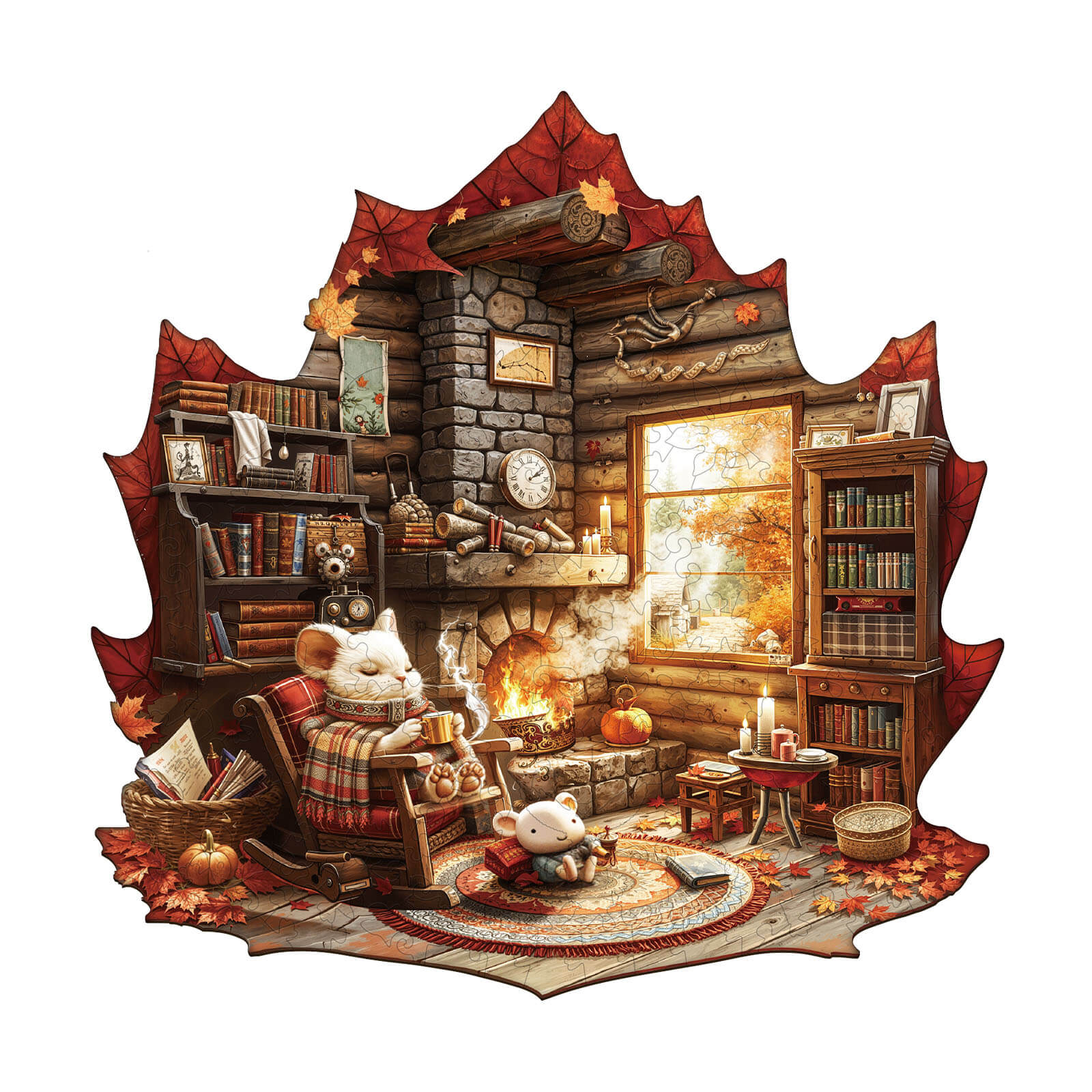 Maple Leaf Story Wooden Jigsaw Puzzle