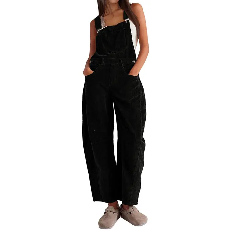 ✨Women's Corduroy Overalls Barrel Wide Leg Bib Pants🔥
