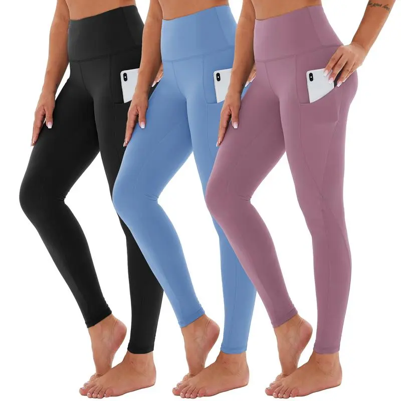 Women’s High-Waist Tummy Control Leggings with Pockets