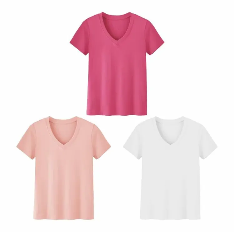 Women's Plus Size V-Neck T-Shirts –Casual Summer Tops