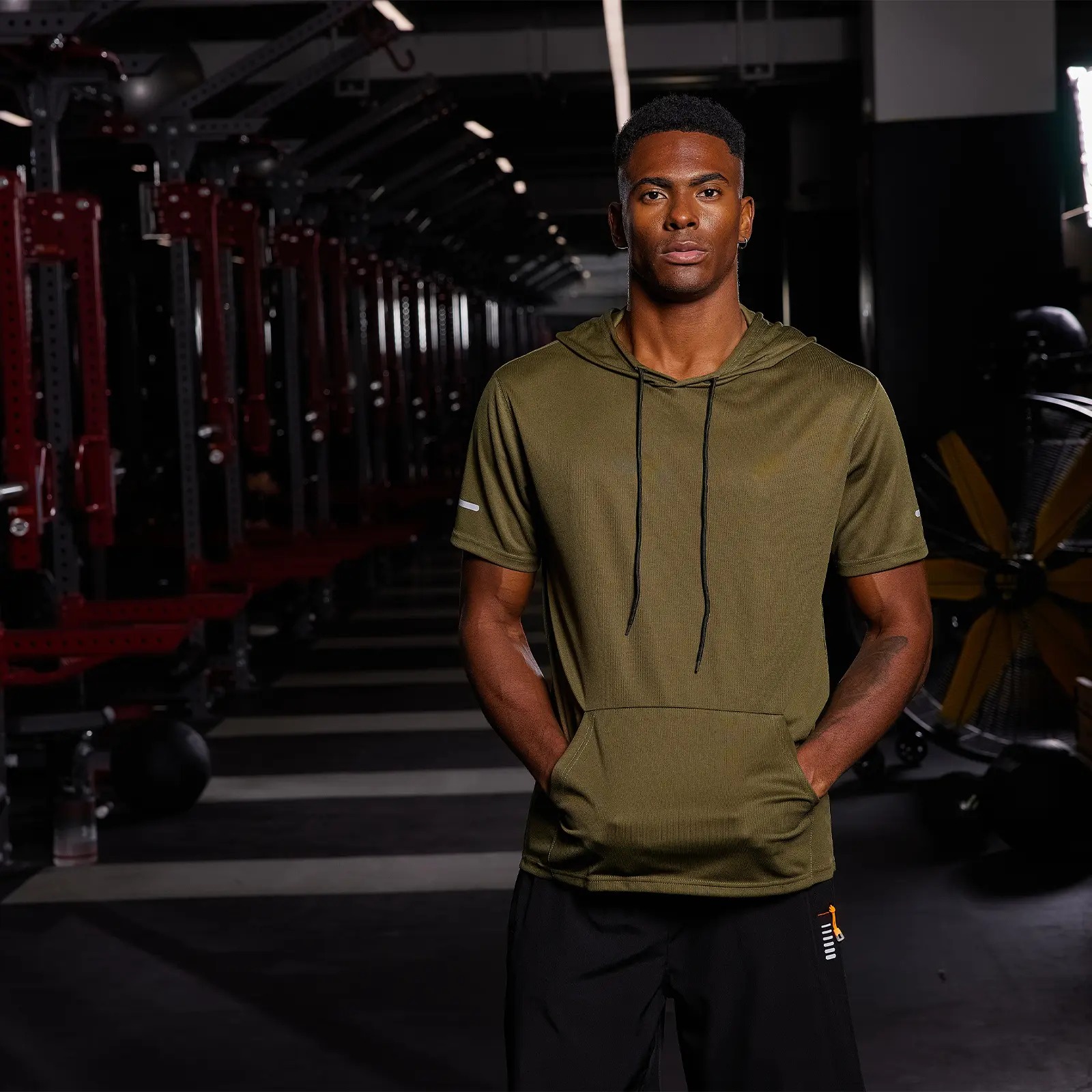 Men's Summer Athletic Hooded T-Shirt