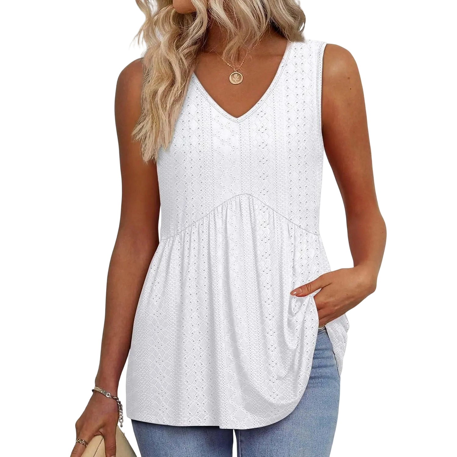 ✨✨Women's Flowy Babydoll Peplum Tank Top