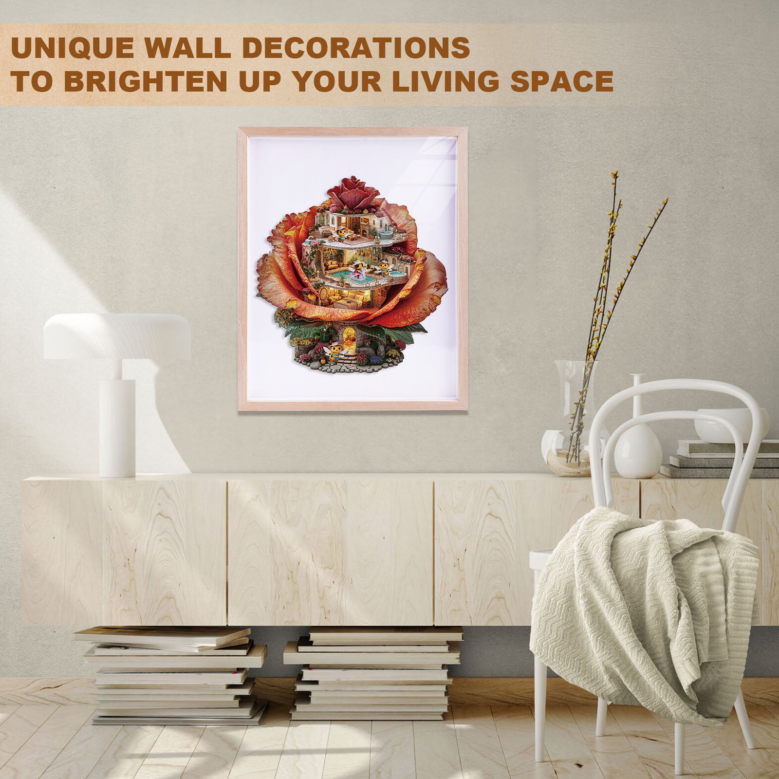 Rose Hostel Wooden Jigsaw Puzzle