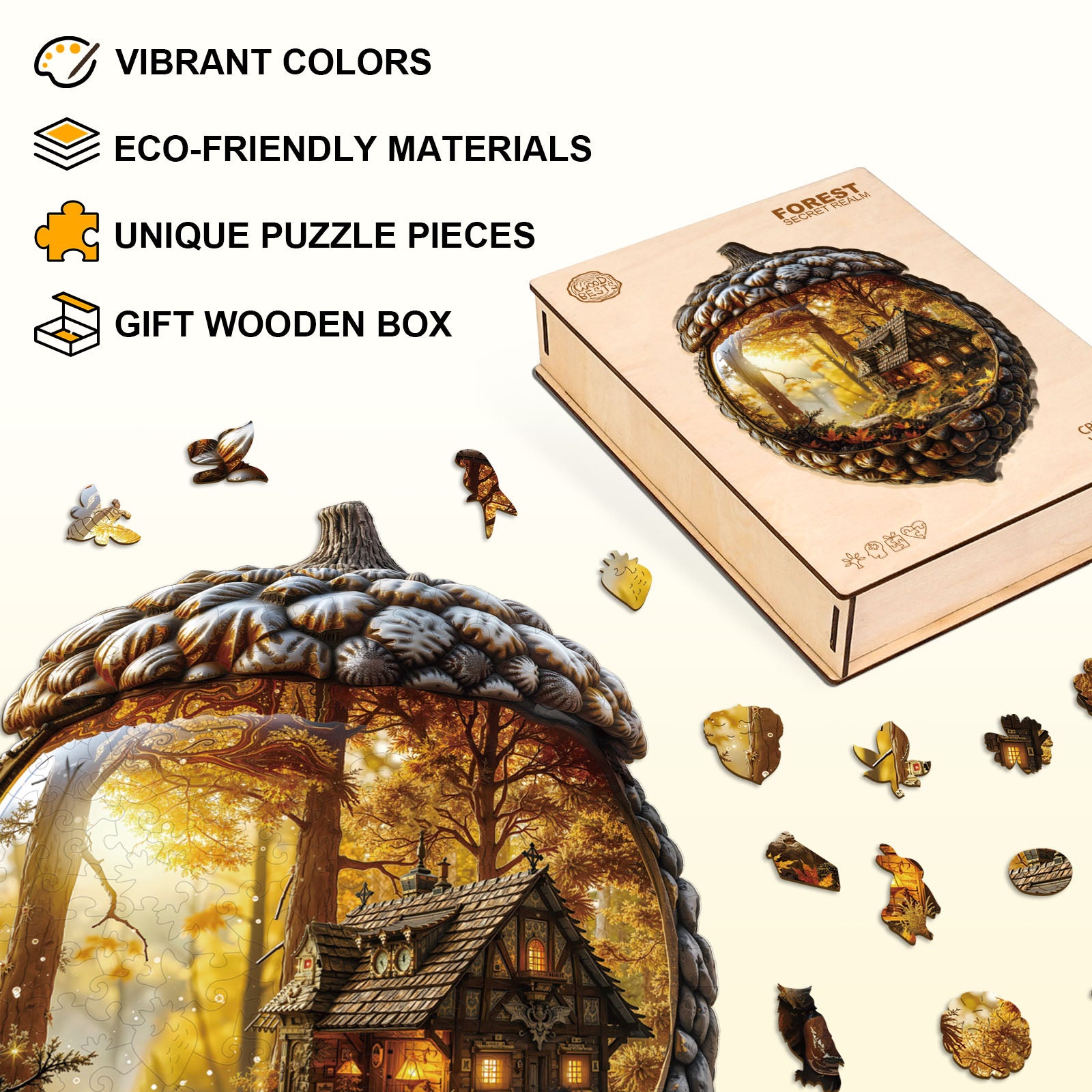 Forest secret realm Wooden Jigsaw Puzzle