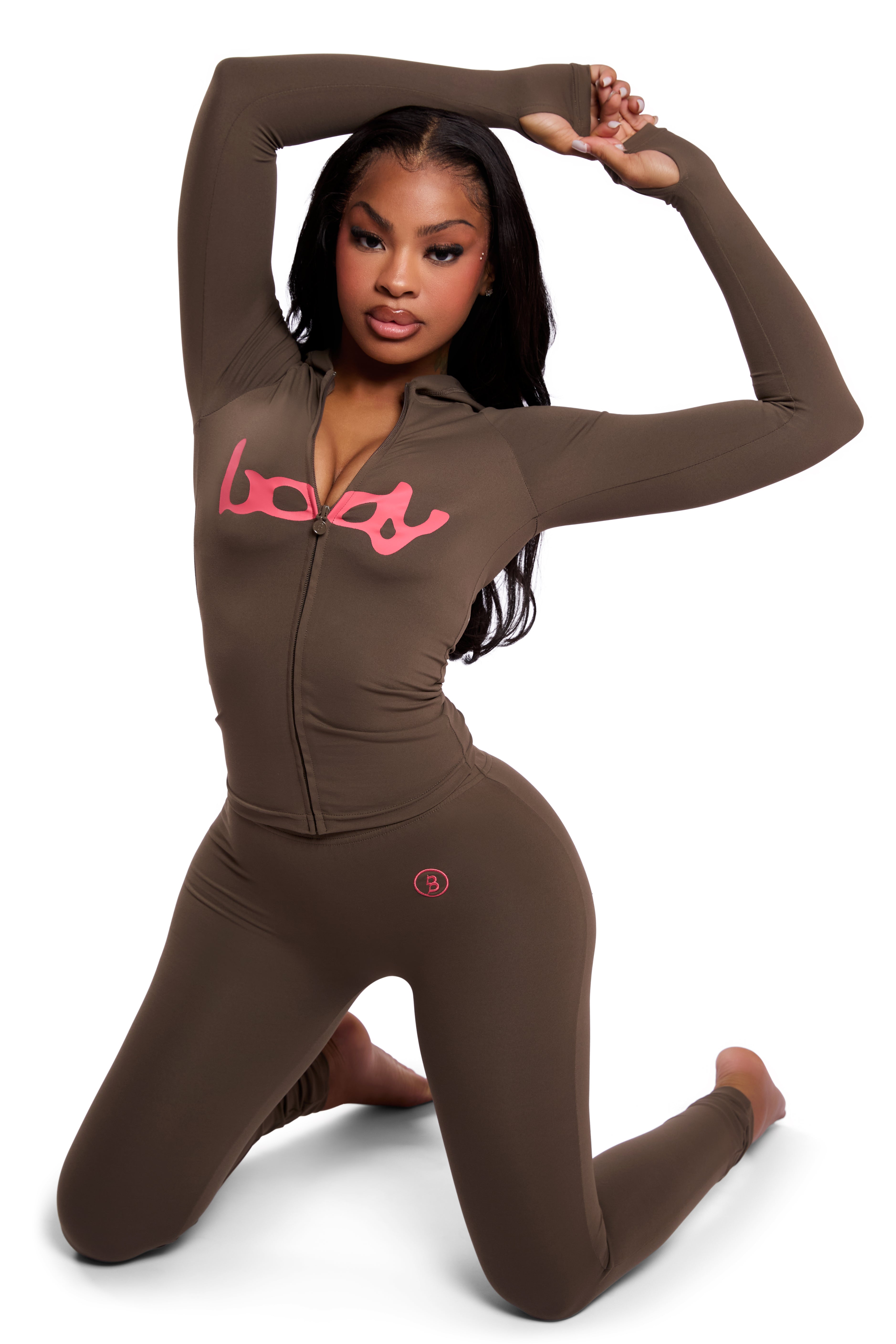 BASICS ULTRA LOW-RISE LEGGINGS 2.0 (BROWN/DARLING PINK)