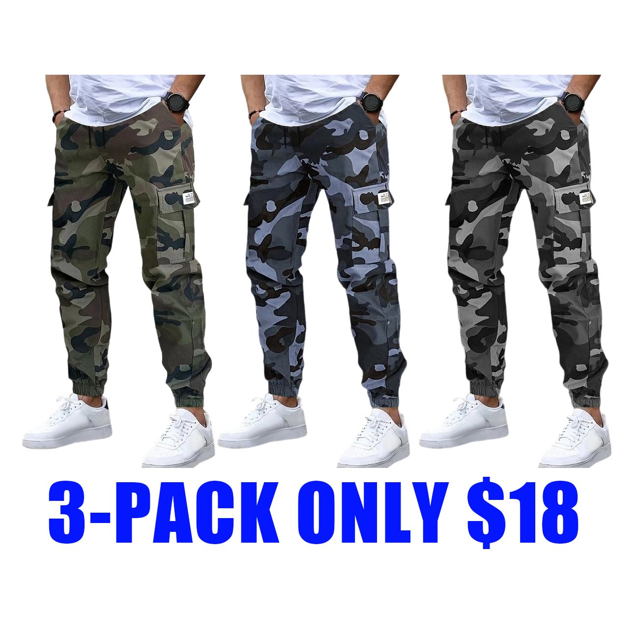 Men's Multi - Pocket Streetwear Cargo Pants - Rugged Durable Construction