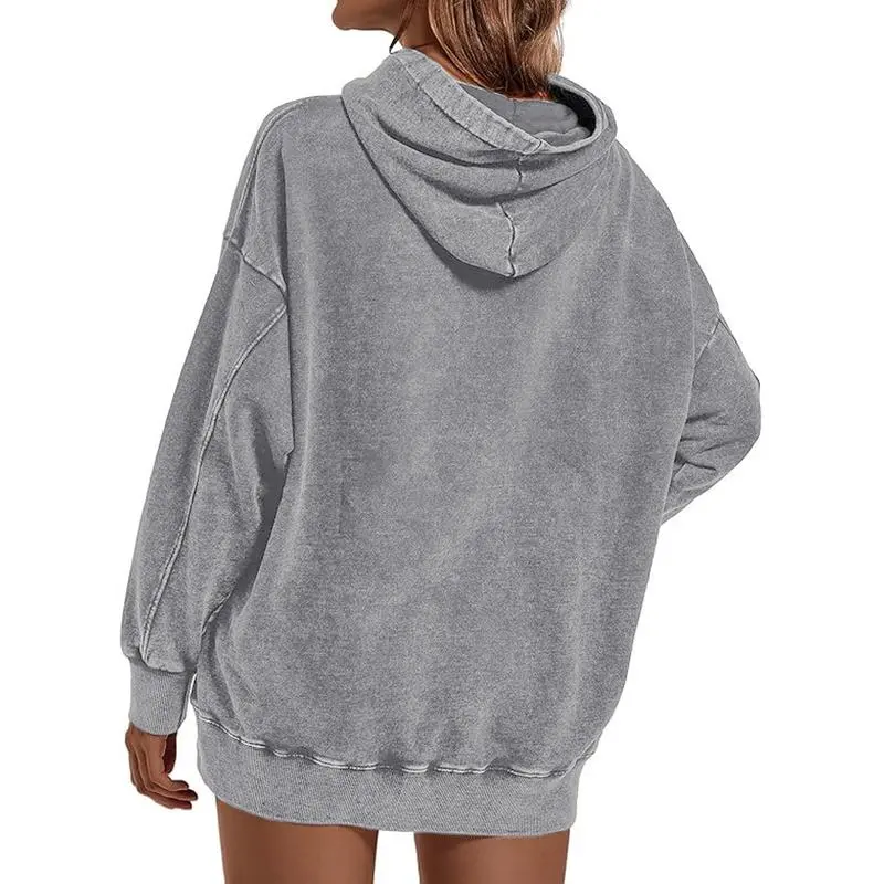 Unisex acid washed hoodie