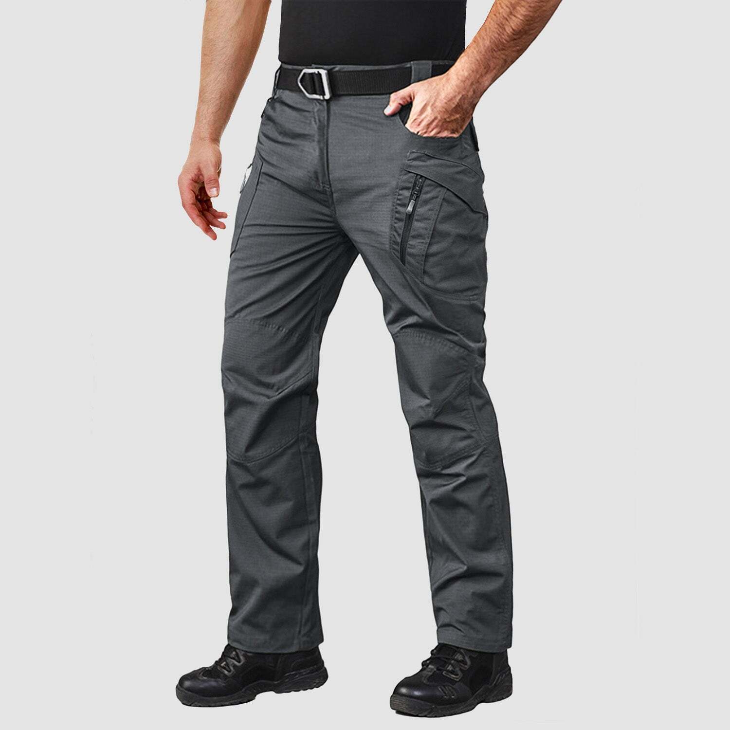 🔥🔥7-parks Men's Tactical Pants with 9 Pockets Rip-Stop Work Hiking Pants