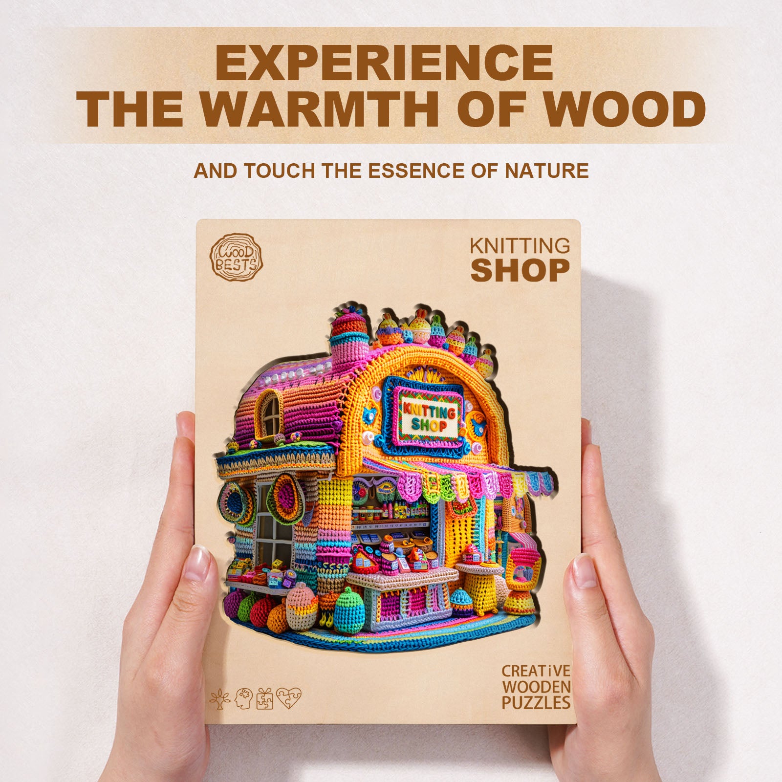 Knitting Shop Wooden Jigsaw Puzzle