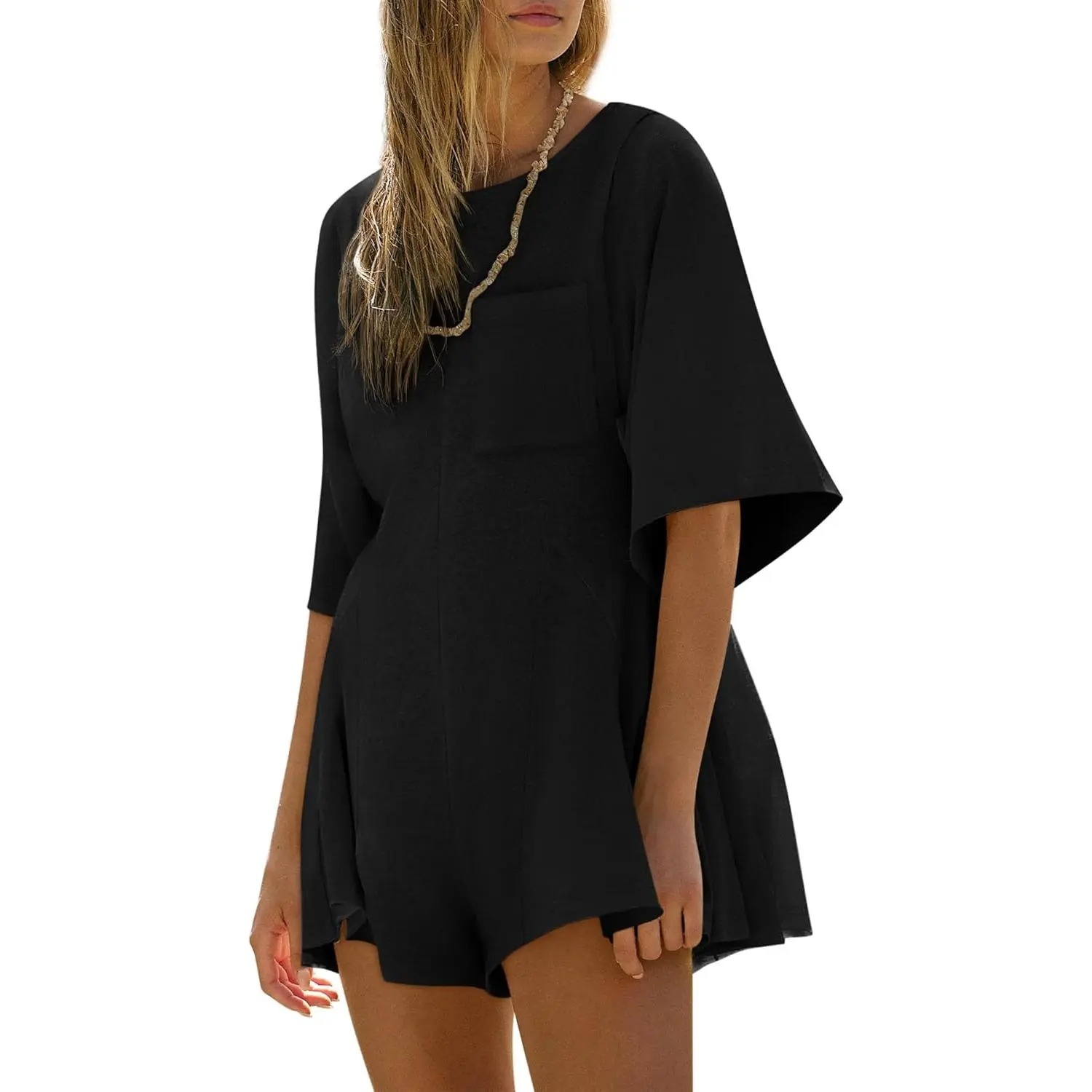 👖👖👖Women's Casual Short Sleeve Romper