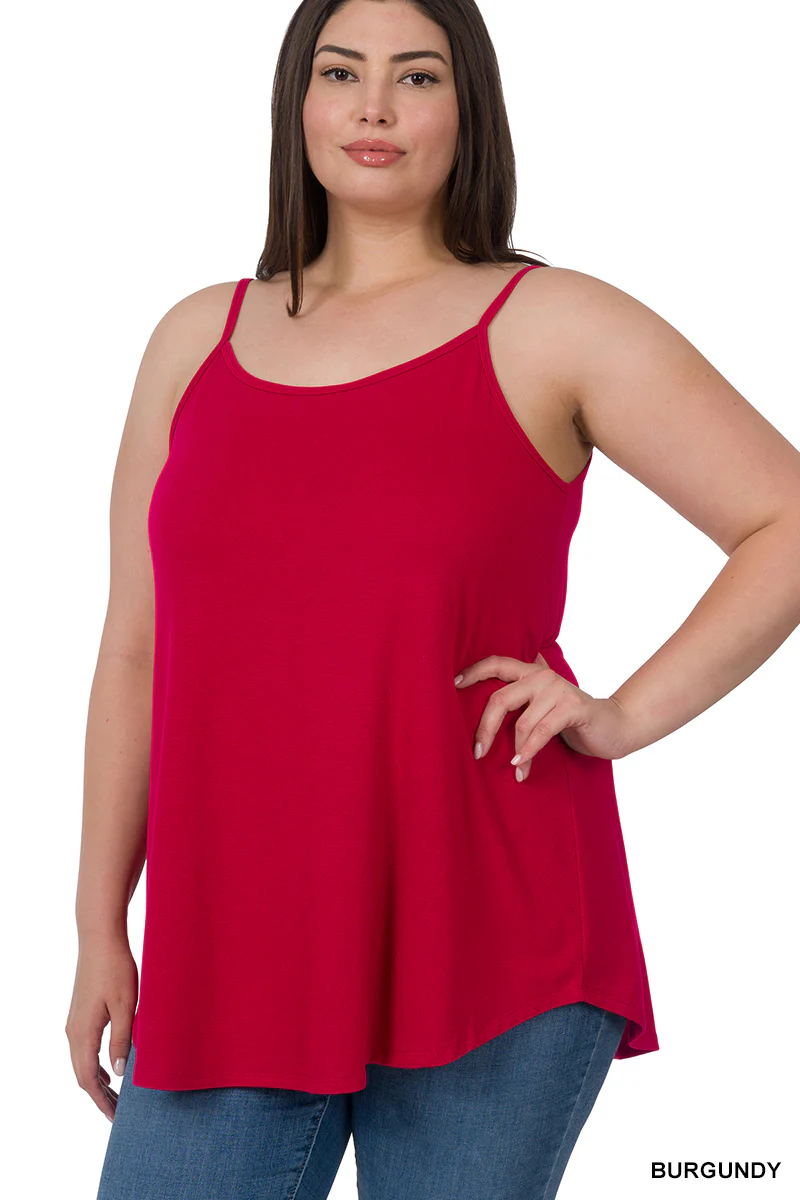Plus Size Reversible Spaghetti Strap Cami