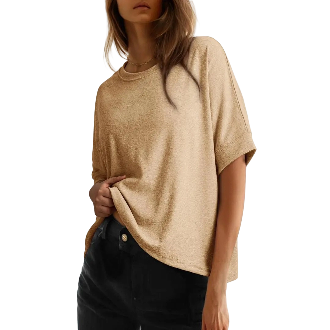Women's Tops for Women 2026 Loose Oversized Basic Tee Comfortable Soft Fabric Flattering Fit