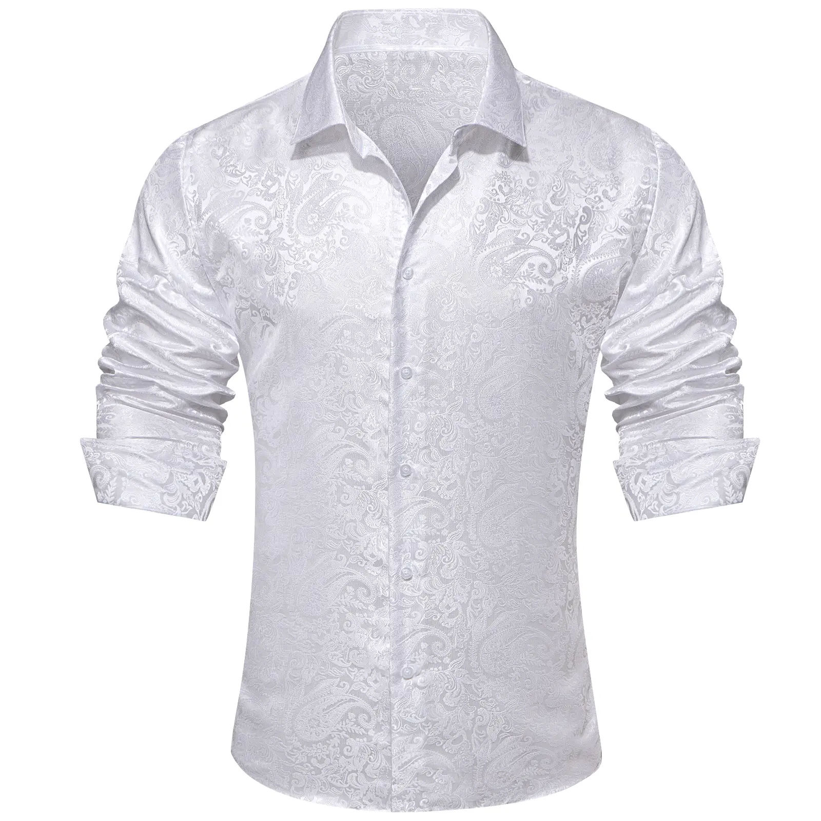 Men's Paisley Dress Shirt Long Sleeve