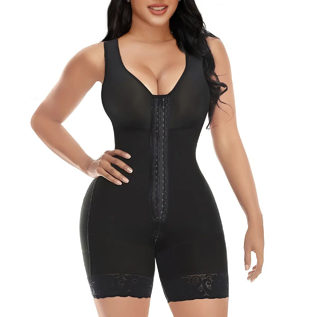 Women's Colombian-Style Full Body Shaper with Tummy Control & Butt Lifter (Hook Closure)