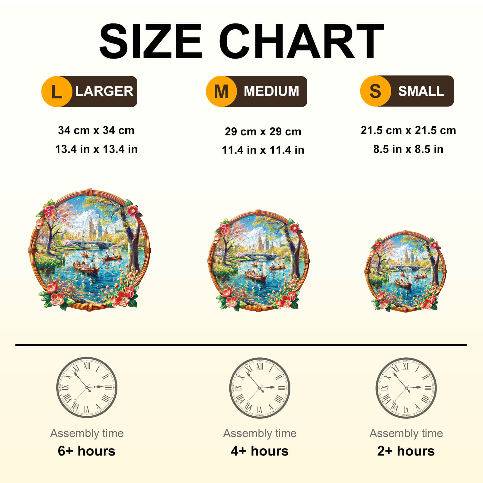 Lake View In Spring  Wooden Jigsaw Puzzle