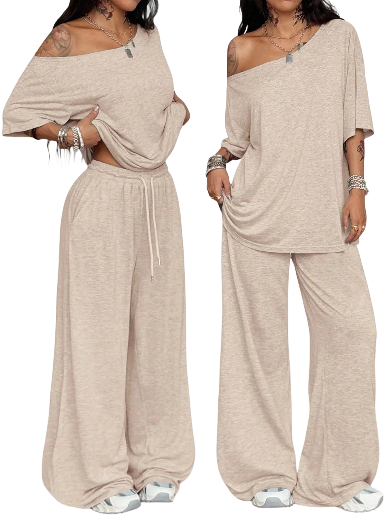 Women's Wide-Leg Lounge Set