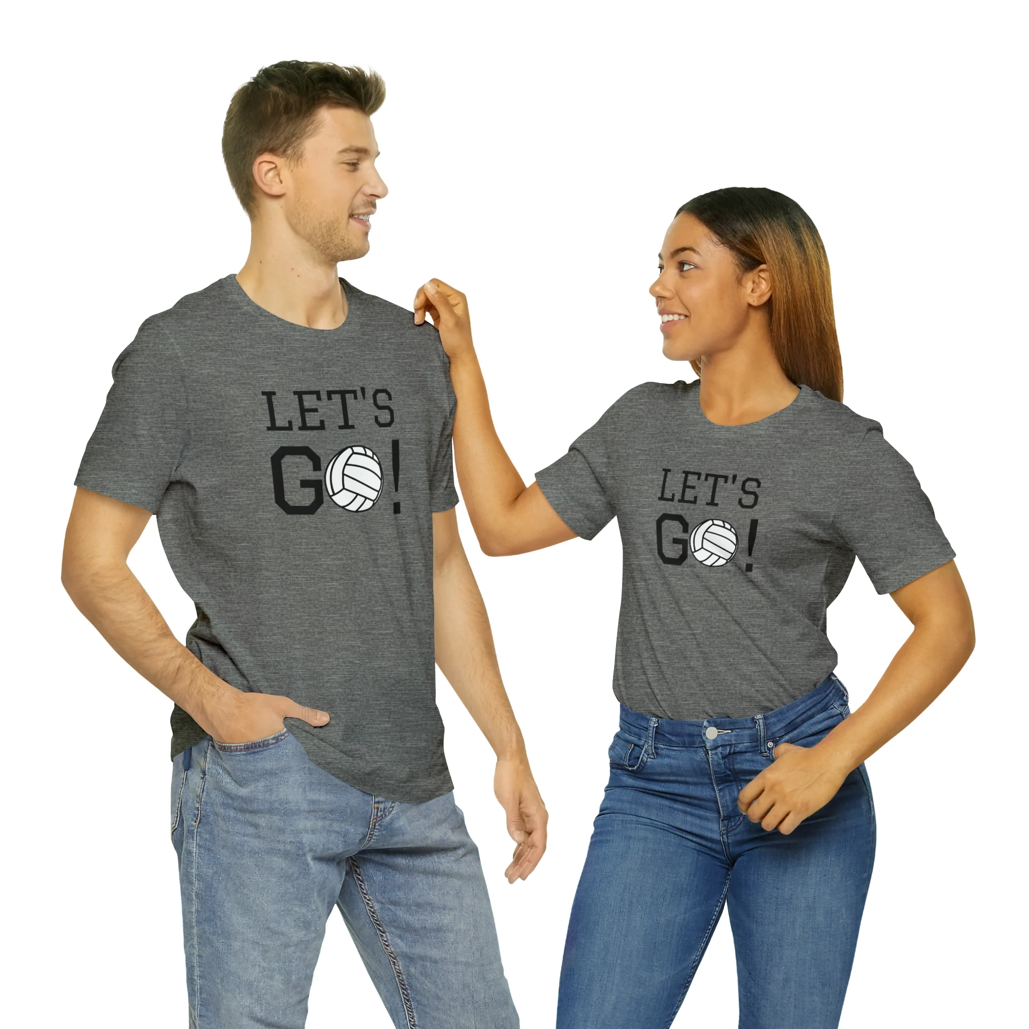 Let's Go! Volleyball Unisex Jersey Short Sleeve Tee
