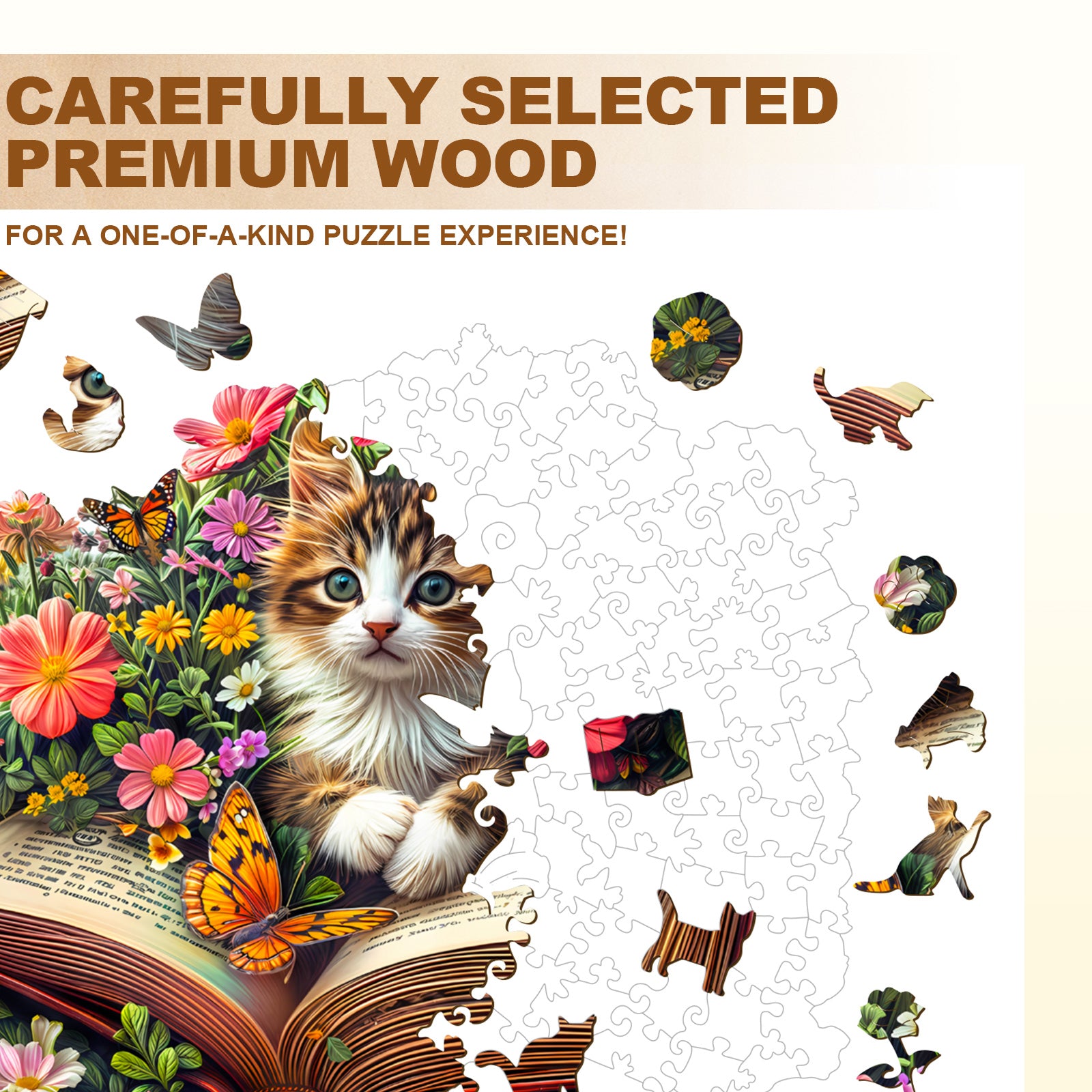 Meow Stories Wooden Jigsaw Puzzle