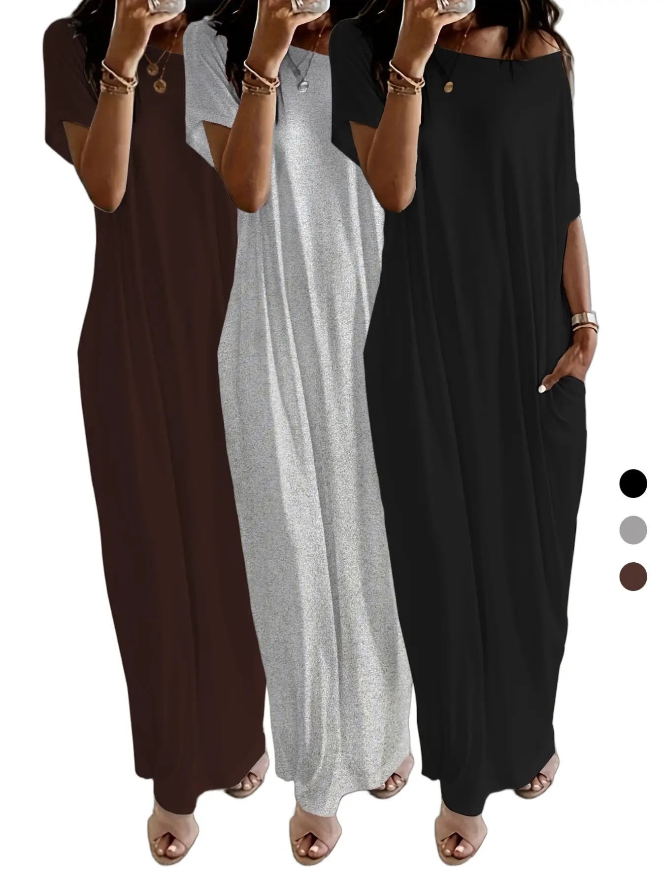 Women's Batwing Sleeve Lounge Dress