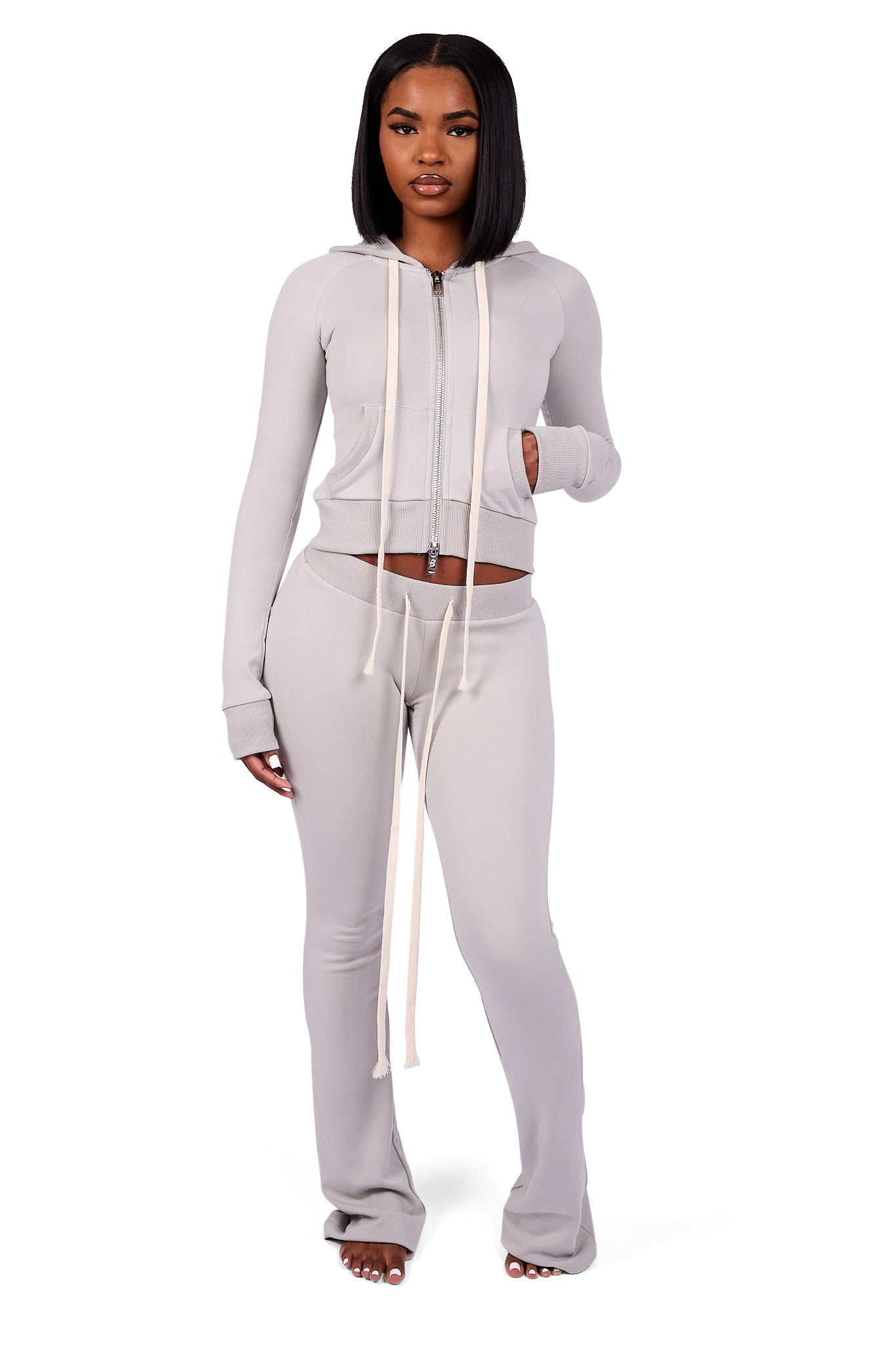 BODY KNITWEAR PANTS (SLATE GREY)