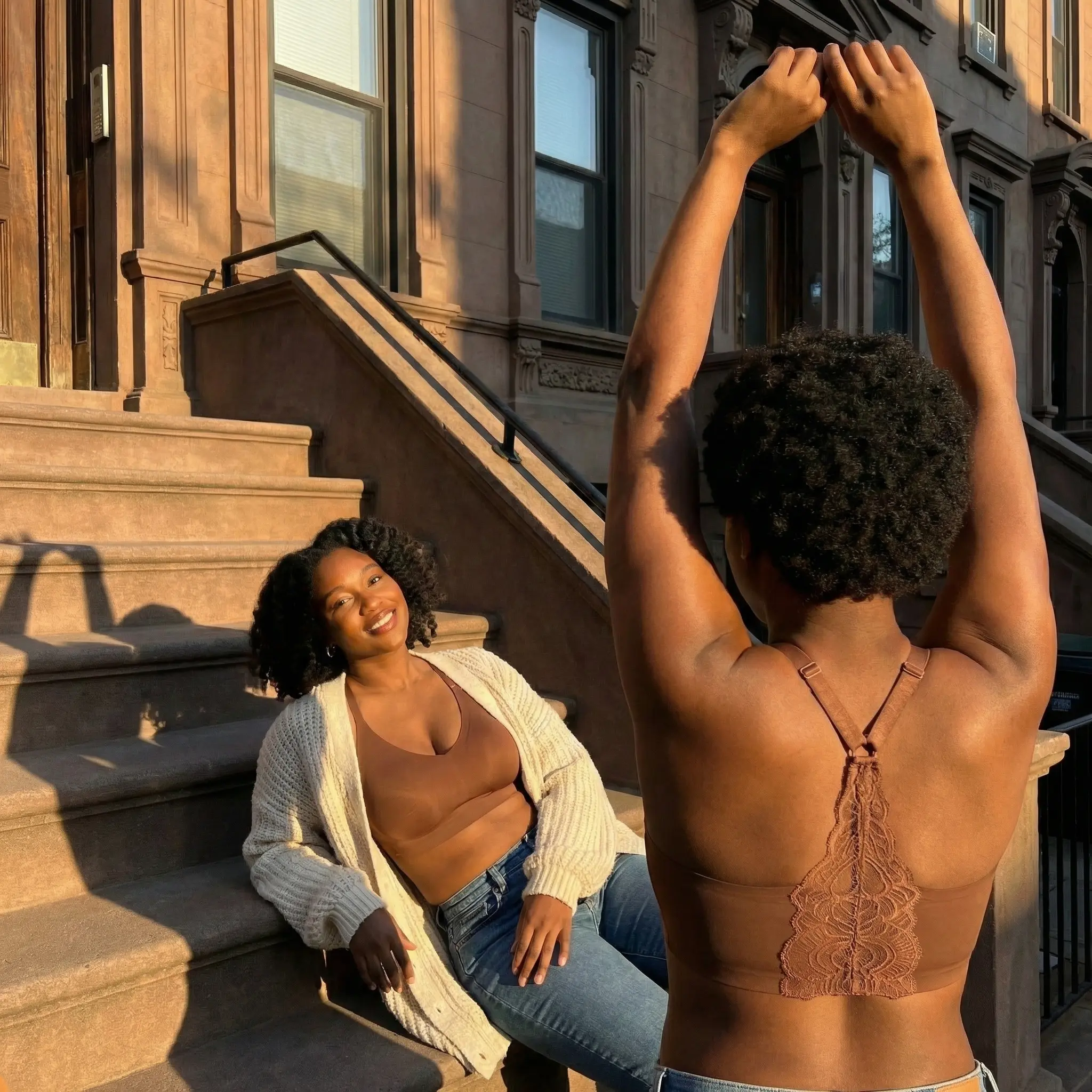 Lusait Lace Jelly Bra Bralettes for Women pullover Bra Seamless Wireless Deep V Racerback Comfort Padded Everyday Tshirt Bra