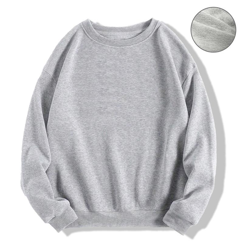 Unisex Thick Crewneck Sweatshirt – Soft Cotton Blend Pullover