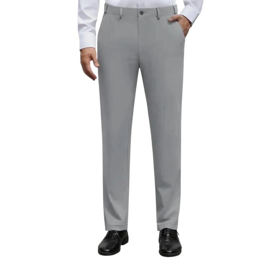 Men's Stretch Dress Pants No Iron Golf Pants Expandable Waist Flat Front Business Casual Pants