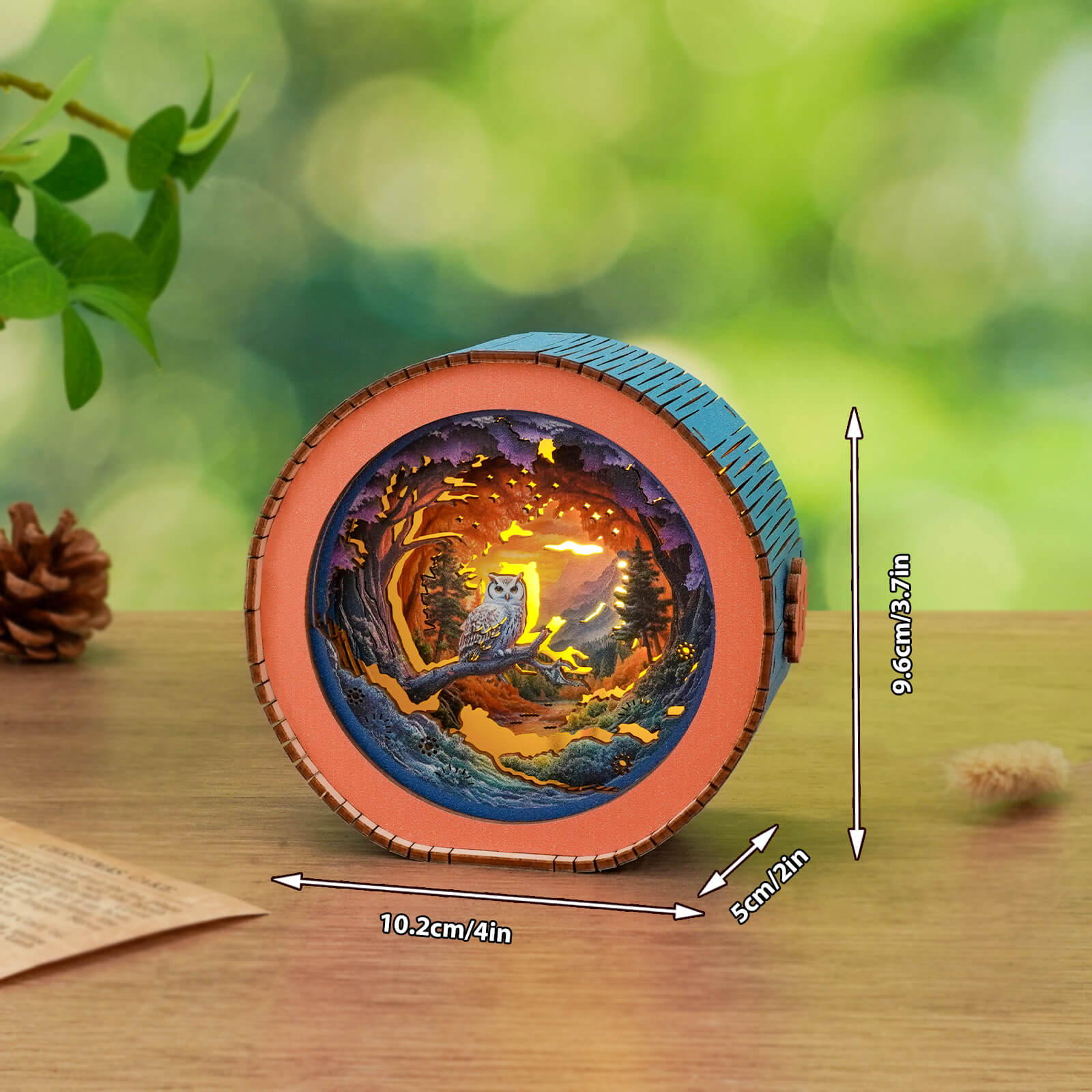 Forest Fantasy Owl Kit- 3D Wooden Puzzle Night Light