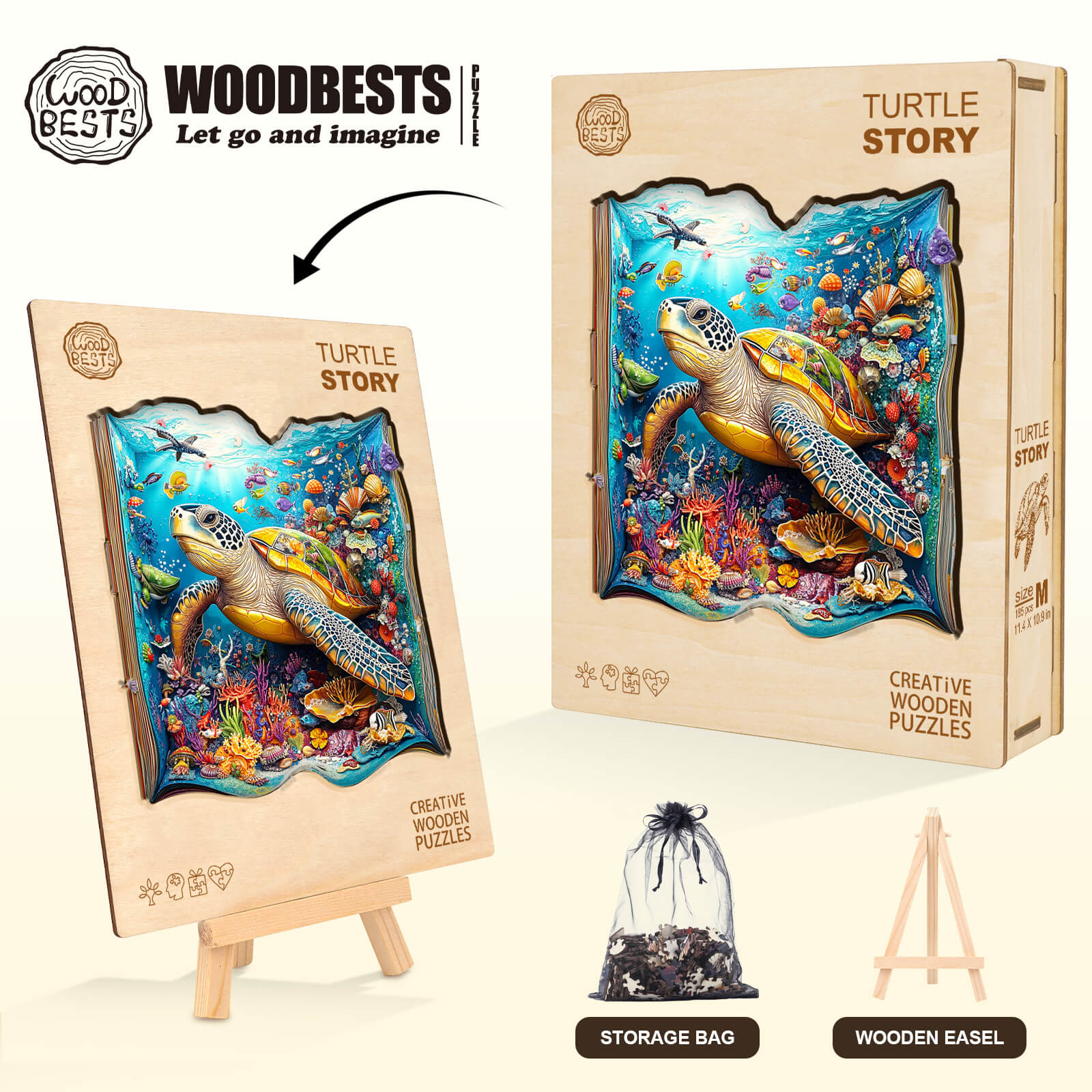 Turtle Story Wooden Jigsaw Puzzle