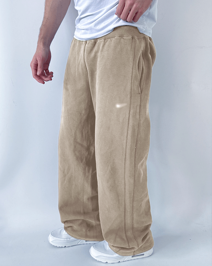 Baggy Fleece Joggers (Relaxed Wide Fit)