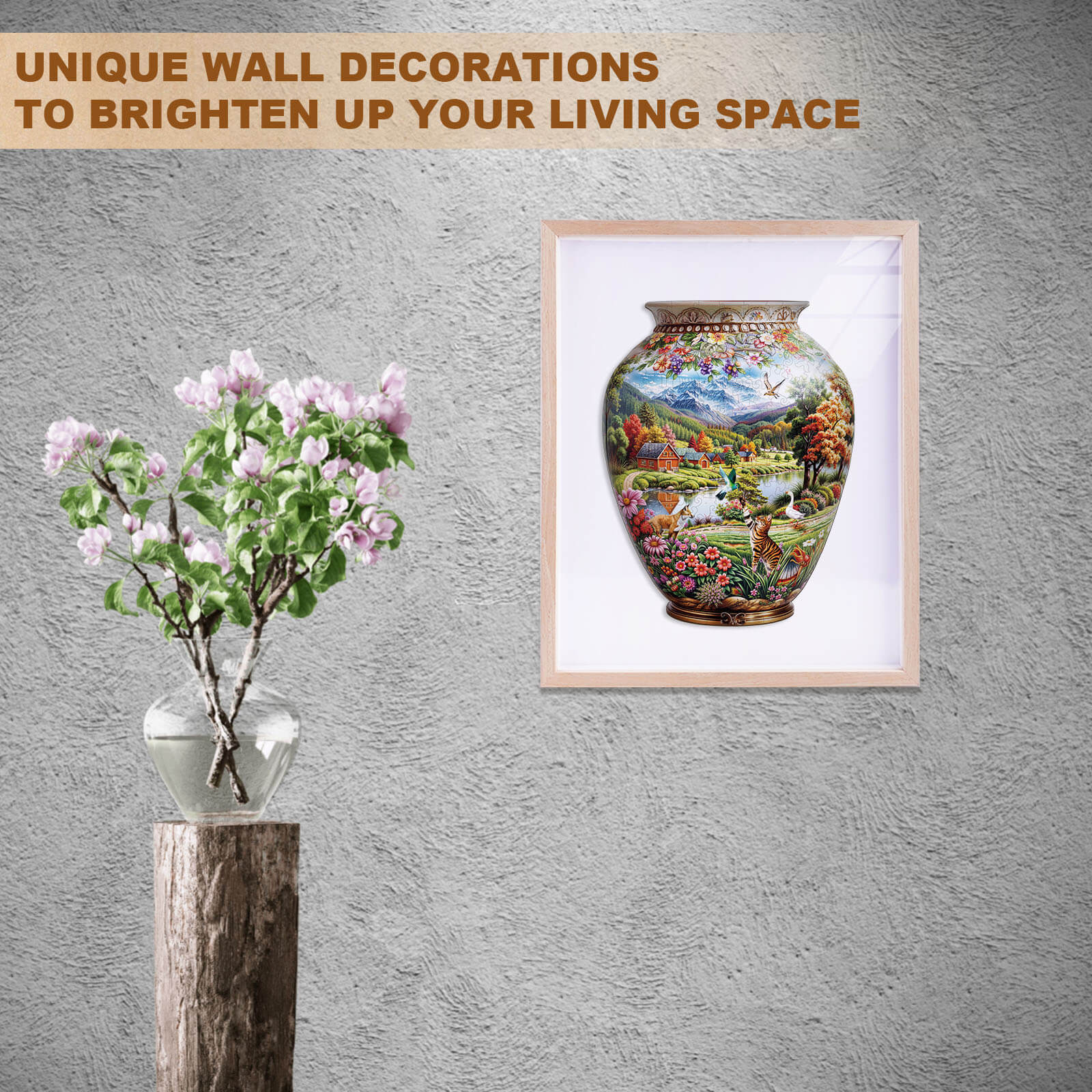 Pastoral vase Wooden Jigsaw Puzzle
