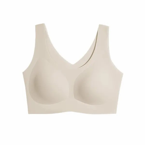 Seamless Bras for Women Full Coverage Wireless Bralette Widen Straps Side