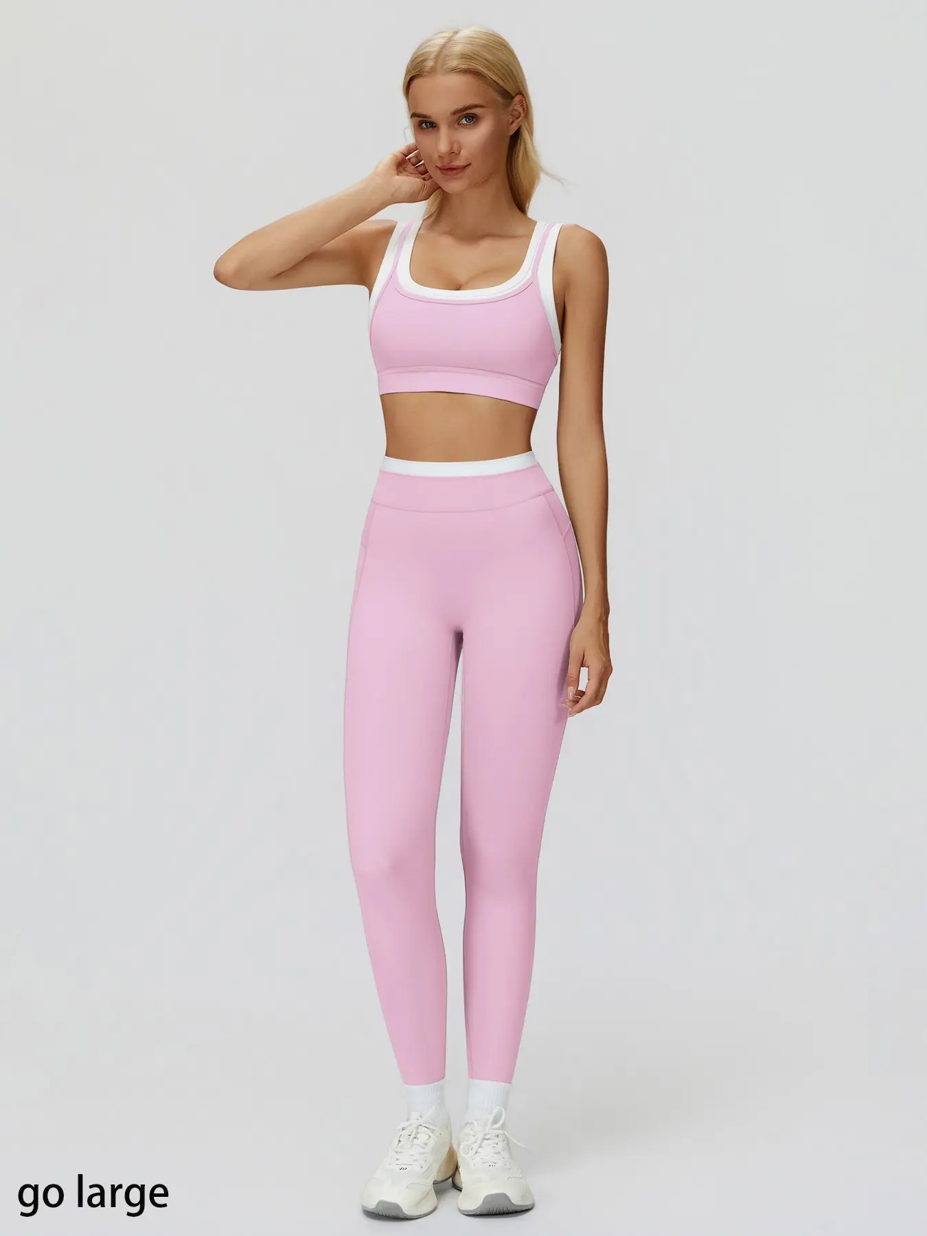 Women's Ribbed Two-Piece Workout Set