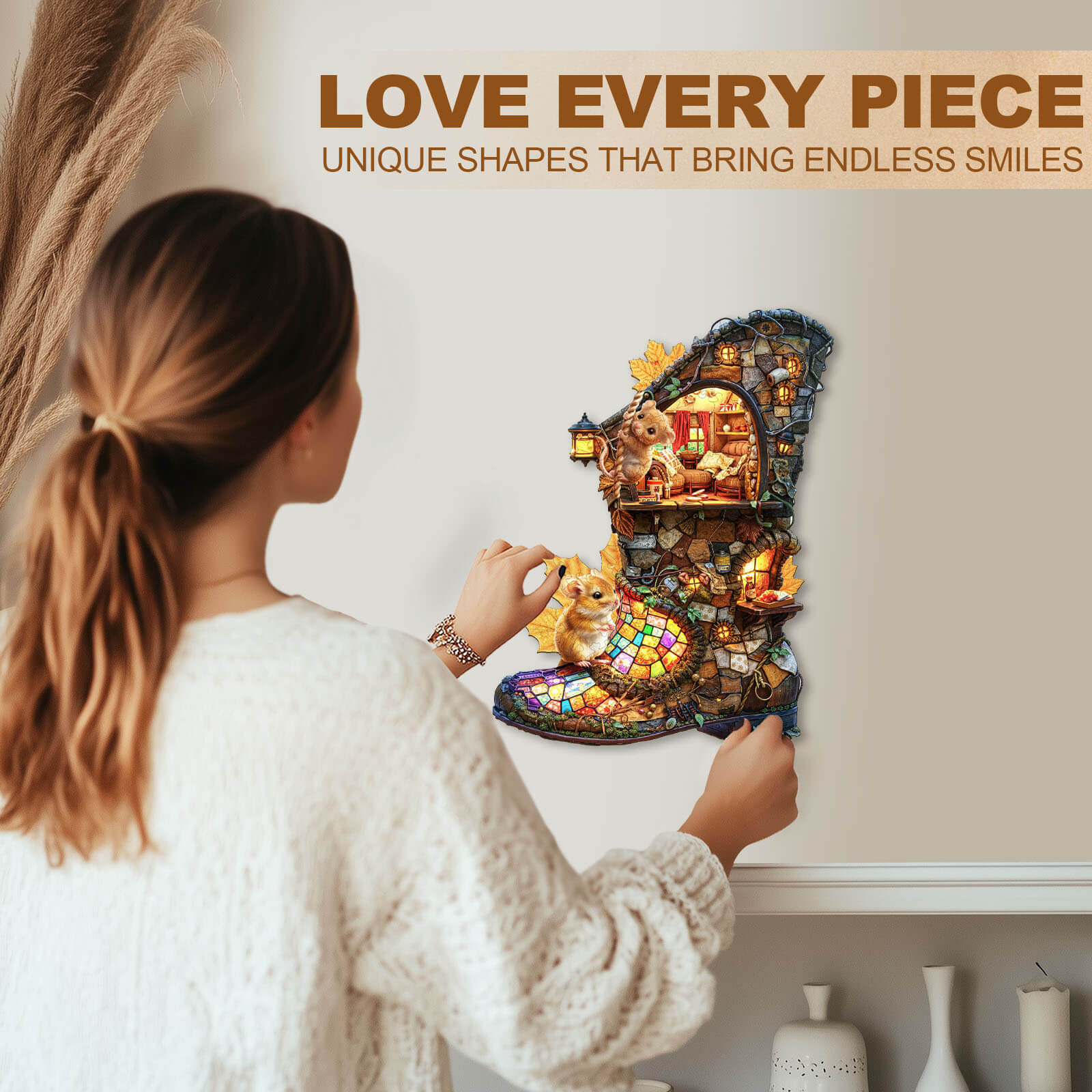 boot hut Wooden Jigsaw Puzzle