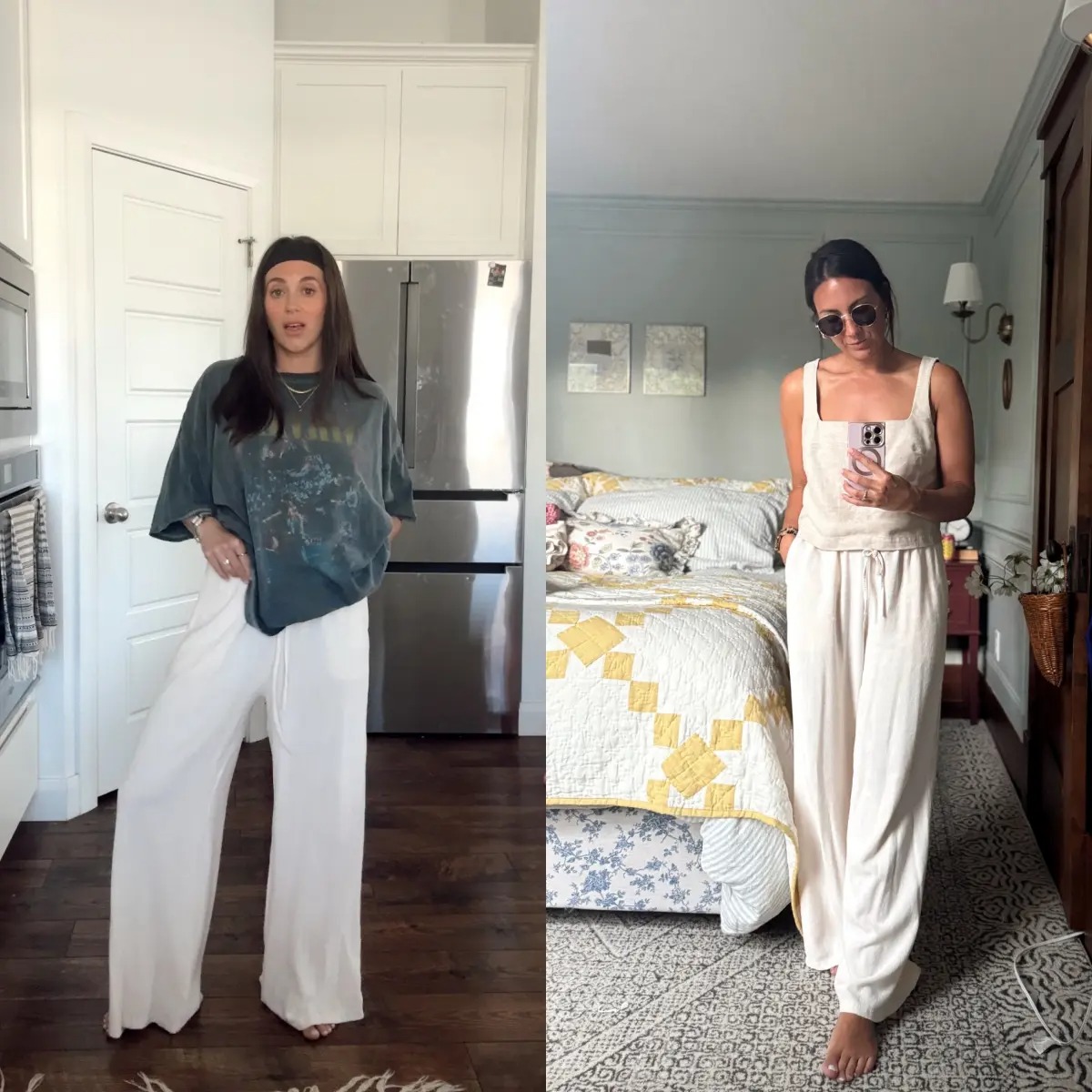 Women's Lightweight Wide Leg Palazzo Pants with Pockets