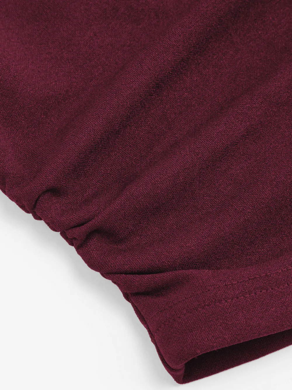 Boat Neck Gingham Bowknot Ruched Long Sleeve Top