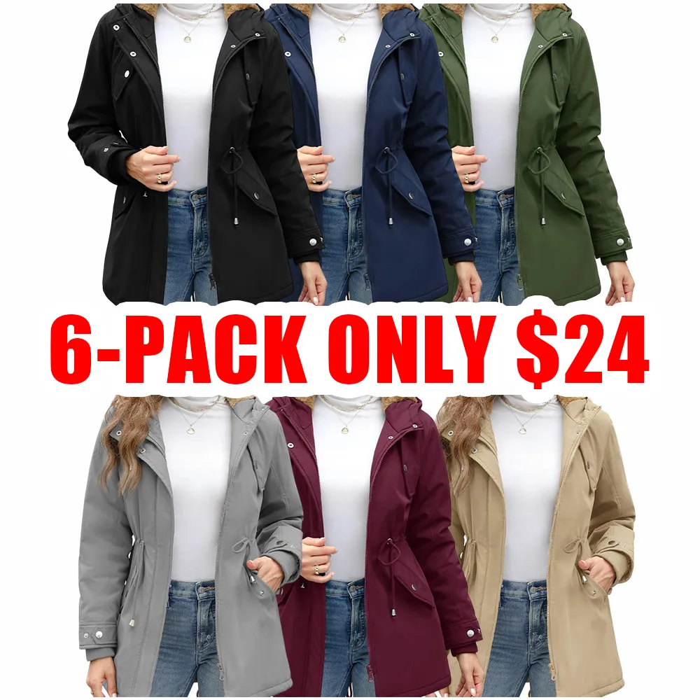 🌦️ Women’s Fleece Thicken Waterproof Rain Jacket