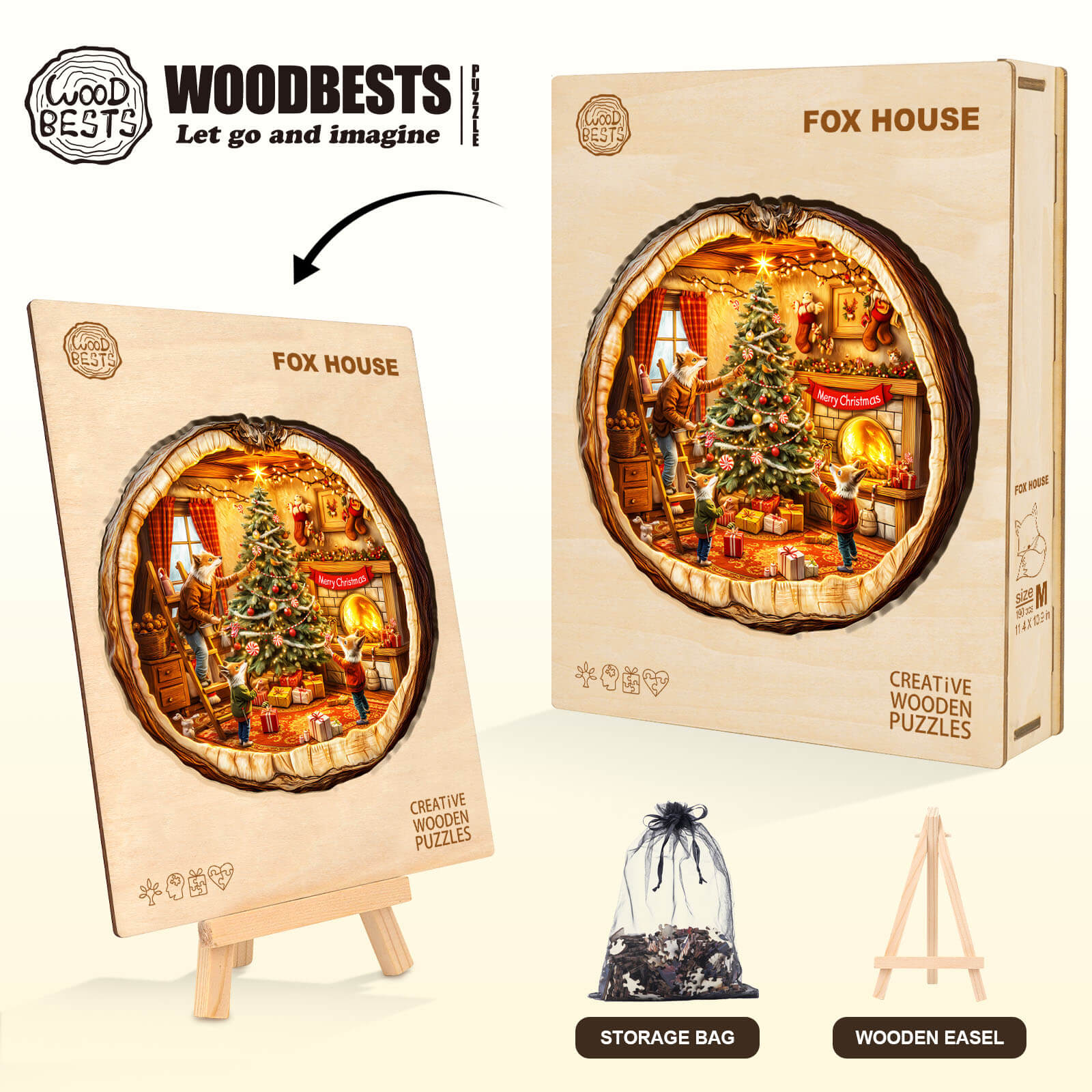 Fox House Wooden Jigsaw Puzzle