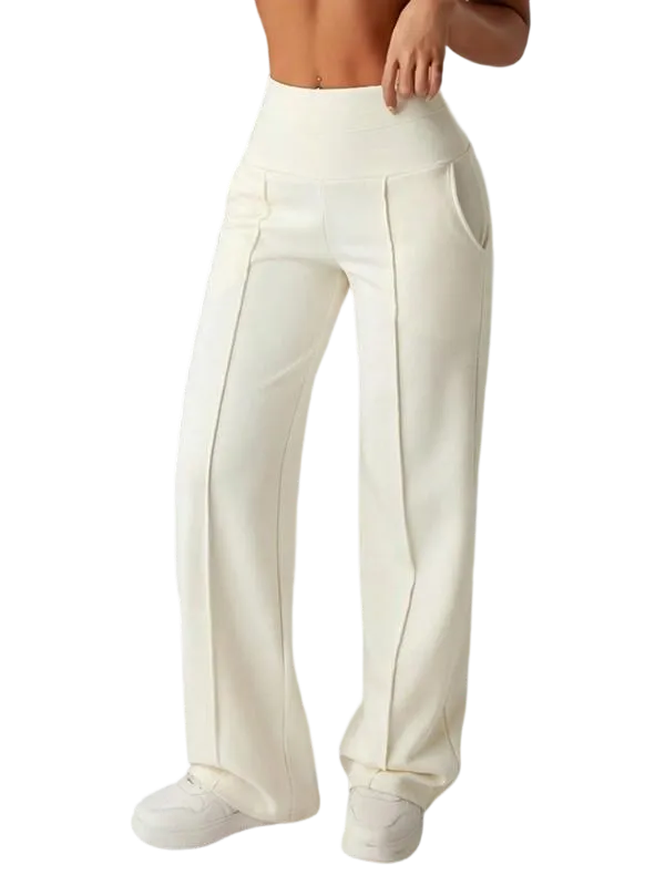 Women's Plain Loose Straight Leg Pants