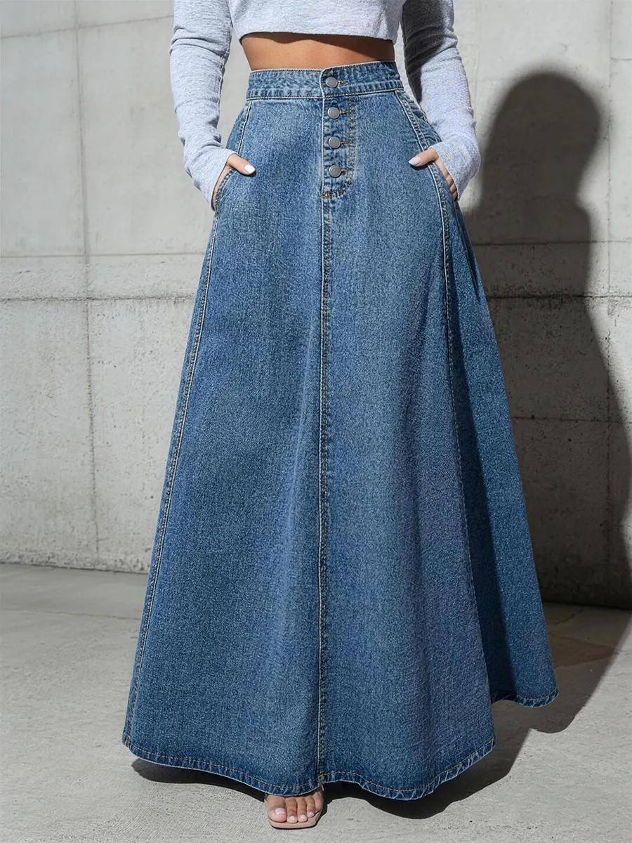 Women's Casual Denim Skirt