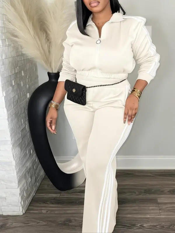 Women’s Zip-Up Tracksuit Set