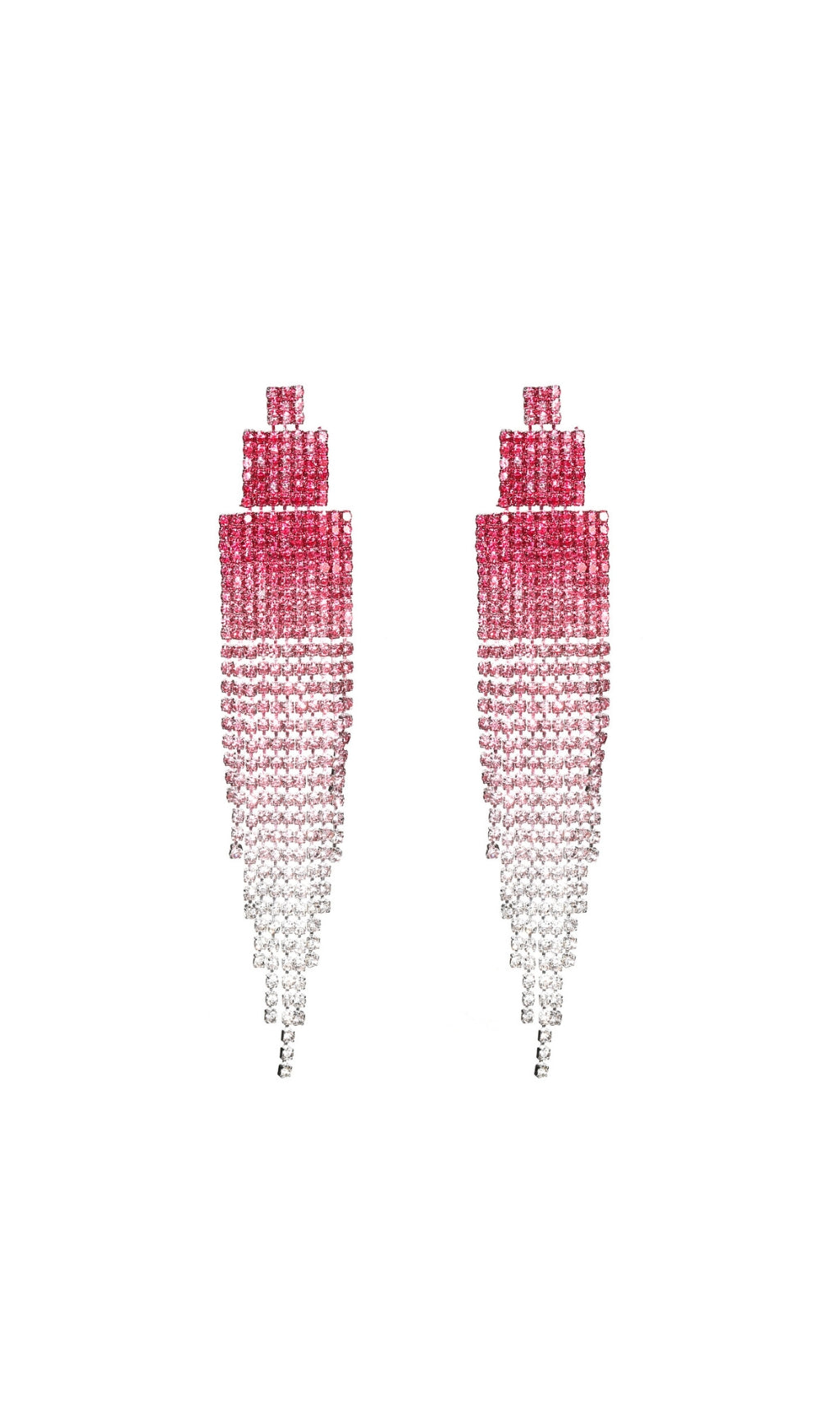 Dix Rhinestone Tassel Earrings