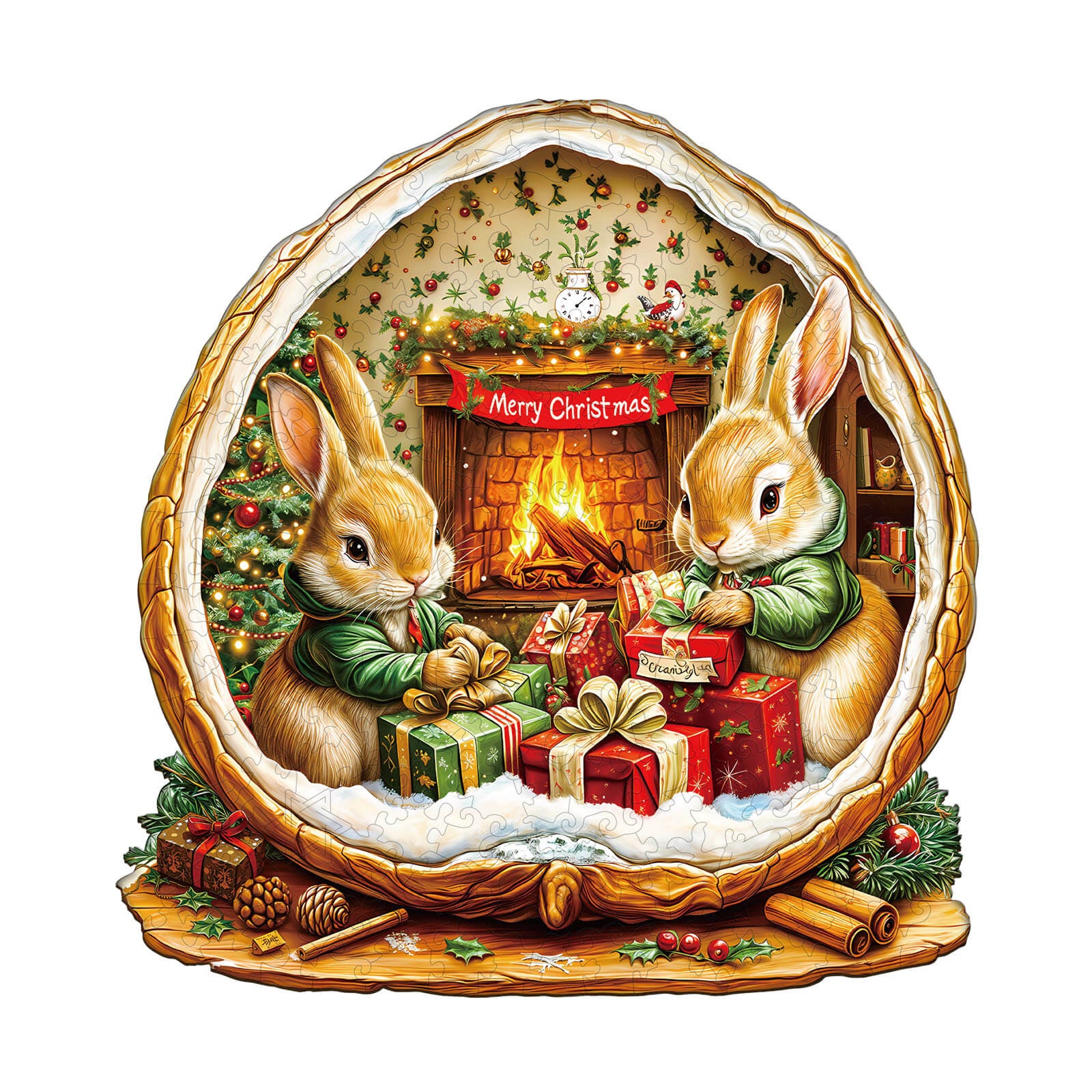 Rabbit House Wooden Jigsaw Puzzle