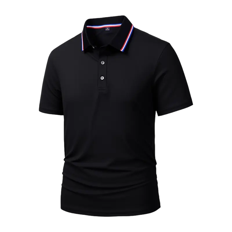 10-Pack Men's Quick-Dry Colorblock Performance Polo Shirts – Casual & Sport Short Sleeve