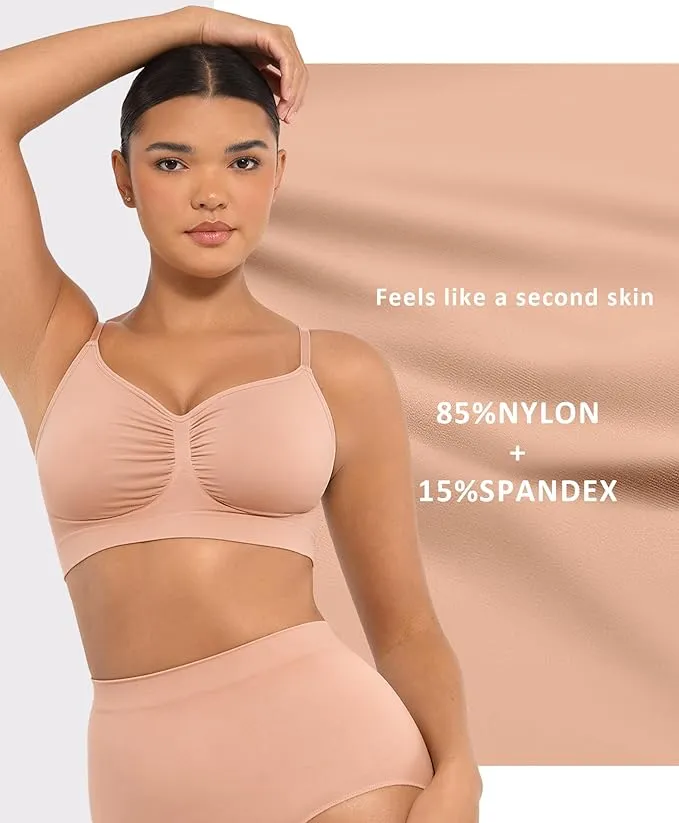 Women's Wireless Sculpt Bra Basic Comfortable Fit Womenswear Everyday Up to 44DD